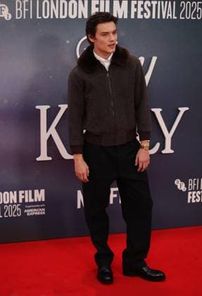 Jay Kelly premiere London, UK. Louis Partridge at the Jay Kelly premiere. 69th BFI London Film Festival. Royal Festival Hall. 10th October 2025. LMK11-S101025-002 Steve Bealing Landmark Media 