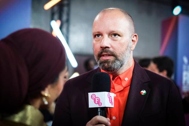 Yorgos Lanthimos bei der Premiere des Kinofilms Bugonia auf dem 69. BFI London Film Festival 2025 in der Royal Festival Hall. London, 10.10.2025