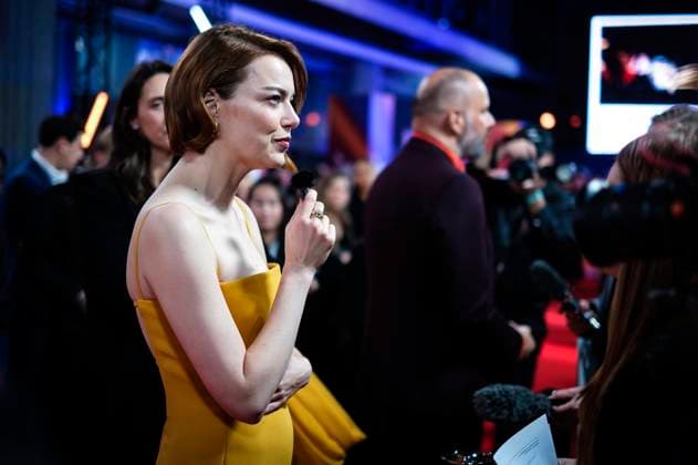 Emma Stone bei der Premiere des Kinofilms Bugonia auf dem 69. BFI London Film Festival 2025 in der Royal Festival Hall. London, 10.10.2025