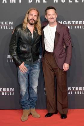 Marco Perego und Scott Cooper bei der Premiere des Kinofilms Springsteen Liberami dal nulla Springsteen: Deliver Me from Nowhere im Space Cinema Moderno. Rom, 10.10.2025