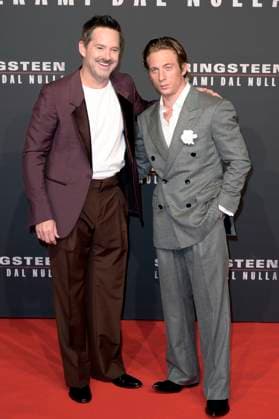 Scott Cooper und Jeremy Allen White bei der Premiere des Kinofilms Springsteen Liberami dal nulla Springsteen: Deliver Me from Nowhere im Space Cinema Moderno. Rom, 10.10.2025
