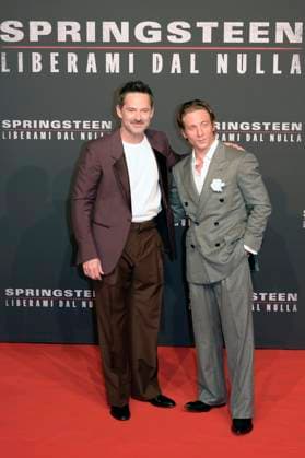 Scott Cooper und Jeremy Allen White bei der Premiere des Kinofilms Springsteen Liberami dal nulla Springsteen: Deliver Me from Nowhere im Space Cinema Moderno. Rom, 10.10.2025