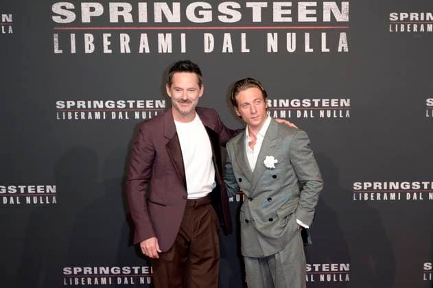 Scott Cooper und Jeremy Allen White bei der Premiere des Kinofilms Springsteen Liberami dal nulla Springsteen: Deliver Me from Nowhere im Space Cinema Moderno. Rom, 10.10.2025