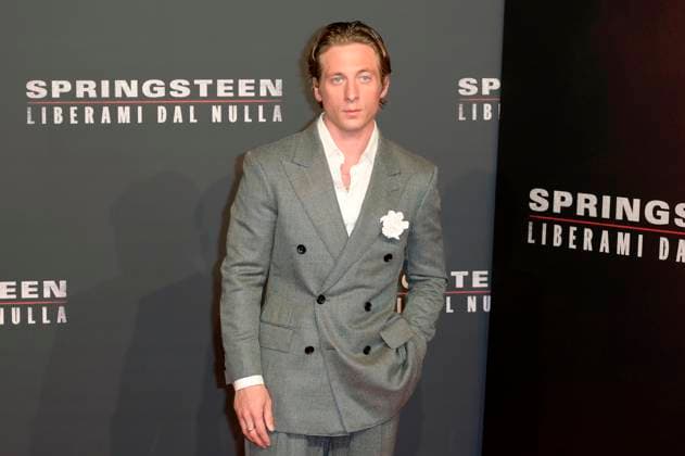 Jeremy Allen White bei der Premiere des Kinofilms Springsteen Liberami dal nulla Springsteen: Deliver Me from Nowhere im Space Cinema Moderno. Rom, 10.10.2025