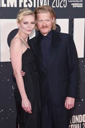 Kirsten Dunst mit Ehemann Jesse Plemons bei der Premiere des Kinofilms Bugonia auf dem 69. BFI London Film Festival 2025 in der Royal Festival Hall. London, 10.10.2025