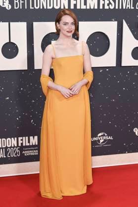 Emma Stone bei der Premiere des Kinofilms Bugonia auf dem 69. BFI London Film Festival 2025 in der Royal Festival Hall. London, 10.10.2025