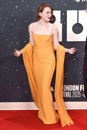Emma Stone bei der Premiere des Kinofilms Bugonia auf dem 69. BFI London Film Festival 2025 in der Royal Festival Hall. London, 10.10.2025