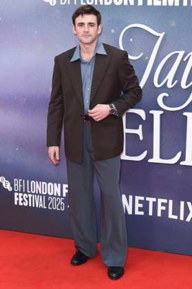 Charlie Rowe bei der Premiere des Kinofilms Jay Kelly auf dem 69. BFI London Film Festival 2025 in der Royal Festival Hall. London, 10.10.2025