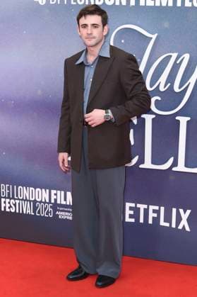 Charlie Rowe bei der Premiere des Kinofilms Jay Kelly auf dem 69. BFI London Film Festival 2025 in der Royal Festival Hall. London, 10.10.2025
