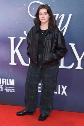 Carly-Sophia Davies bei der Premiere des Kinofilms Jay Kelly auf dem 69. BFI London Film Festival 2025 in der Royal Festival Hall. London, 10.10.2025