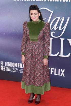 Grace Edwards bei der Premiere des Kinofilms Jay Kelly auf dem 69. BFI London Film Festival 2025 in der Royal Festival Hall. London, 10.10.2025