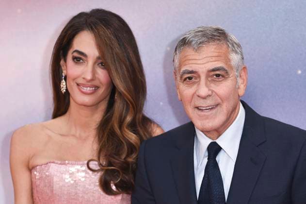 George Clooney mit Ehefrau Amal Alamuddin Clooney bei der Premiere des Kinofilms Jay Kelly auf dem 69. BFI London Film Festival 2025 in der Royal Festival Hall. London, 10.10.2025