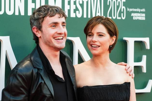 Hamnet UK premiere, BFI London Film Festival, Royal Festival Hall, London, 11 October 2025. Jessie Buckley and Paul Mescal attends the BFI London Film Festival; the UK premiere of HAMNET on Saturday 11 October 2025 at Royal Festival Hall, London. ., Credit:Julie Edwards Avalon  Copyright: xJuliexEdwardsx xAvalonx 1044791321