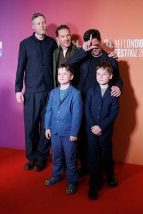 The Thing with Feathers, BFI London Film Festival, BFI Southbank, London, UK, 11 October 2025. Max Porter, Benedict Cumberbatch, Henry and Richard Boxall, Dylan Southern - BFI LFF - The Thing with Feathers Red Carpet at BFI Southbank, London, UK on 11th October 2025, Credit:Manuela Langotsch Avalon United Kingdom, London, BFI Southbank Copyright: xManuelaxLangotschx xAvalonx 1044823726