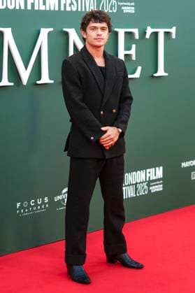 Noah Jupe bei der Premiere des Kinofilms Hamnet auf dem 69. BFI London Film Festival 2025 in der Royal Festival Hall. London, 11.10.2025