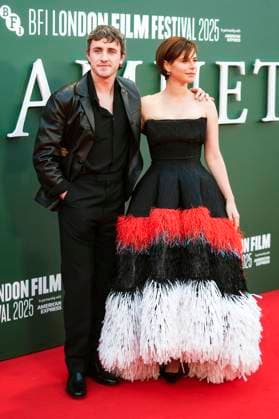 Paul Mescal und Jessie Buckley bei der Premiere des Kinofilms Hamnet auf dem 69. BFI London Film Festival 2025 in der Royal Festival Hall. London, 11.10.2025