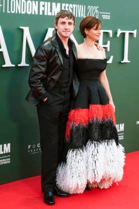 Paul Mescal und Jessie Buckley bei der Premiere des Kinofilms Hamnet auf dem 69. BFI London Film Festival 2025 in der Royal Festival Hall. London, 11.10.2025