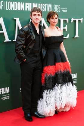 Paul Mescal und Jessie Buckley bei der Premiere des Kinofilms Hamnet auf dem 69. BFI London Film Festival 2025 in der Royal Festival Hall. London, 11.10.2025