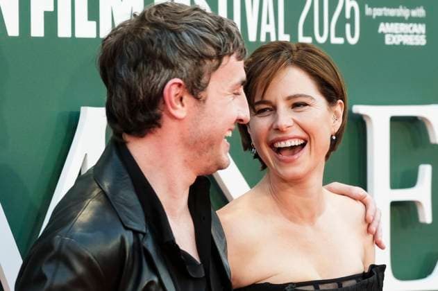 Paul Mescal und Jessie Buckley bei der Premiere des Kinofilms Hamnet auf dem 69. BFI London Film Festival 2025 in der Royal Festival Hall. London, 11.10.2025