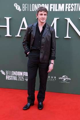 Paul Mescal bei der Premiere des Kinofilms Hamnet auf dem 69. BFI London Film Festival 2025 in der Royal Festival Hall. London, 11.10.2025