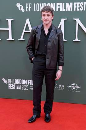 Paul Mescal bei der Premiere des Kinofilms Hamnet auf dem 69. BFI London Film Festival 2025 in der Royal Festival Hall. London, 11.10.2025