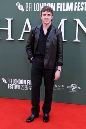 Paul Mescal bei der Premiere des Kinofilms Hamnet auf dem 69. BFI London Film Festival 2025 in der Royal Festival Hall. London, 11.10.2025