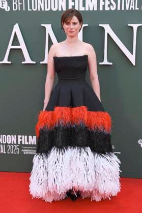 Jessie Buckley bei der Premiere des Kinofilms Hamnet auf dem 69. BFI London Film Festival 2025 in der Royal Festival Hall. London, 11.10.2025