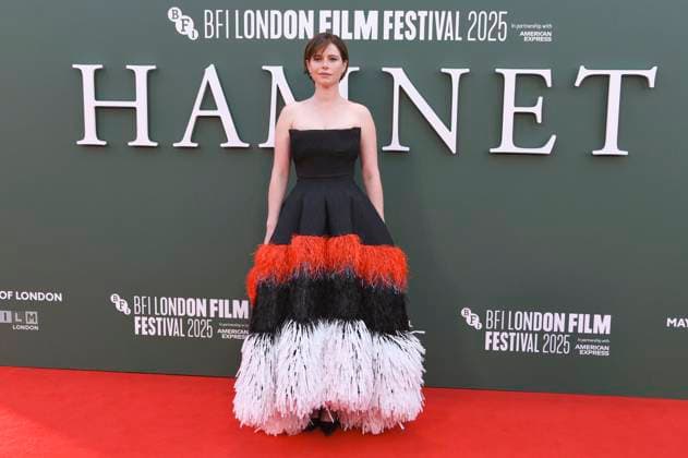 Jessie Buckley bei der Premiere des Kinofilms Hamnet auf dem 69. BFI London Film Festival 2025 in der Royal Festival Hall. London, 11.10.2025