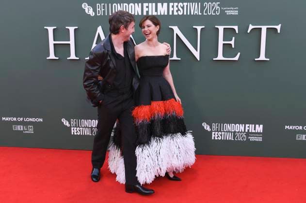 Paul Mescal und Jessie Buckley bei der Premiere des Kinofilms Hamnet auf dem 69. BFI London Film Festival 2025 in der Royal Festival Hall. London, 11.10.2025