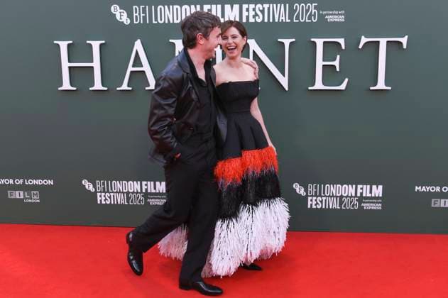 Paul Mescal und Jessie Buckley bei der Premiere des Kinofilms Hamnet auf dem 69. BFI London Film Festival 2025 in der Royal Festival Hall. London, 11.10.2025