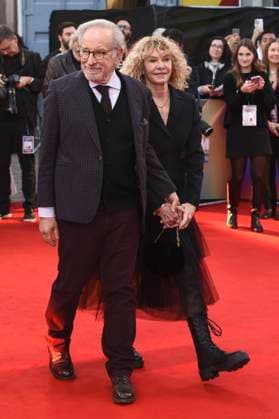 Kate Capshaw mit Ehemann Steven Spielberg bei der Premiere des Kinofilms Hamnet auf dem 69. BFI London Film Festival 2025 in der Royal Festival Hall. London, 11.10.2025