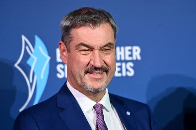 Markus SOEDER (Ministerpraesident Bayern und CSU Vorsitzender), Einzelbild,angeschnittenes Einzelmotiv,Portraet,Portrait,Porträt. Bayerischer Sportpreis 2025 in der BMW Welt, Roter Teppich,Red Carpet am 11.10.2025