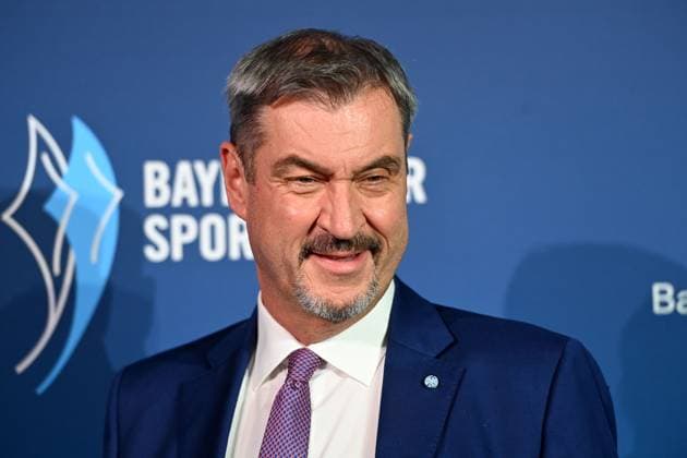 Markus SOEDER (Ministerpraesident Bayern und CSU Vorsitzender), Einzelbild,angeschnittenes Einzelmotiv,Portraet,Portrait,Porträt. Bayerischer Sportpreis 2025 in der BMW Welt, Roter Teppich,Red Carpet am 11.10.2025