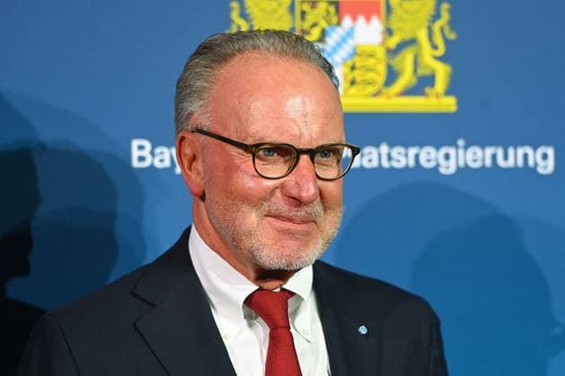 Karl Heinz RUMMENIGGE, (ehemaliger Vorstandsvorsitzender FC Bayern Muenchen), Einzelbild,angeschnittenes Einzelmotiv,Portraet,Portrait,Porträt. Bayerischer Sportpreis 2025 in der BMW Welt, Roter Teppich,Red Carpet am 11.10.2025