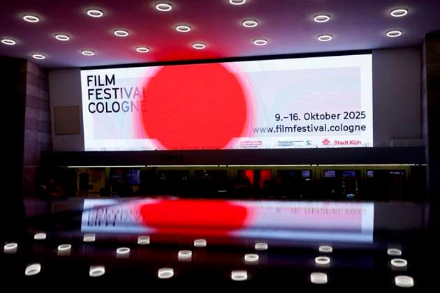 Das Logo des Film Festival Cologne 2025 bei der Premiere des Köln-Tatort Tatort: Die Schöpfung im Rahmen des Film Festival Cologne 2025 im Filmpalast. (Themenbild, Symbolbild) Köln, 12.10.2025 NRW Deutschland Copyright: xChristophxHardtx