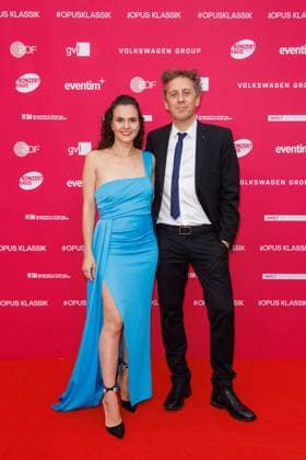 Award - Deutscher Filmpreis 2024 Danae Doerken und Pascal Schumacher beim Opus Klassik 2025 im Konzerthaus am Gendarmenmarkt am 12.10.2025 in Berlin. Copyright: xEventpressxKochanx