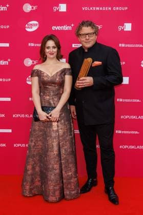 Award - Deutscher Filmpreis 2024 Sophie Gordeladze und Marcus Bosch beim Opus Klassik 2025 im Konzerthaus am Gendarmenmarkt am 12.10.2025 in Berlin. Copyright: xEventpressxKochanx