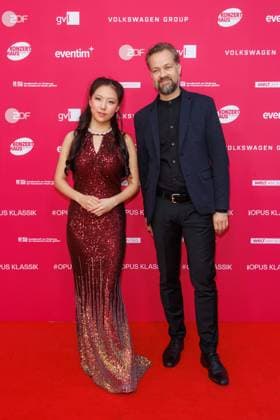 Award - Deutscher Filmpreis 2024 Leia Zhu und Marcus Heinicke beim Opus Klassik 2025 im Konzerthaus am Gendarmenmarkt am 12.10.2025 in Berlin. Copyright: xEventpressxKochanx