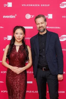 Award - Deutscher Filmpreis 2024 Leia Zhu und Marcus Heinicke beim Opus Klassik 2025 im Konzerthaus am Gendarmenmarkt am 12.10.2025 in Berlin. Copyright: xEventpressxKochanx