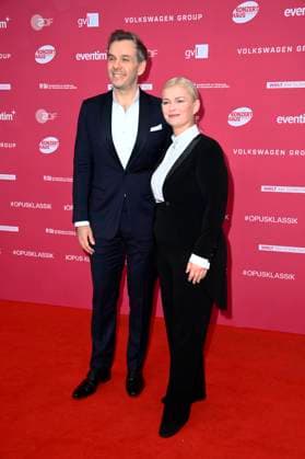 Benjamin Bernheim und Anu Tali bei der Verleihung des Opus Klassik 2025 im Konzerthaus am Gendarmenmarkt. Berlin, 12.10.2025