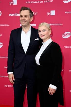 Benjamin Bernheim und Anu Tali bei der Verleihung des Opus Klassik 2025 im Konzerthaus am Gendarmenmarkt. Berlin, 12.10.2025