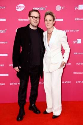Jeanette Hain mit Sohn Jonas Hain bei der Verleihung des Opus Klassik 2025 im Konzerthaus am Gendarmenmarkt. Berlin, 12.10.2025