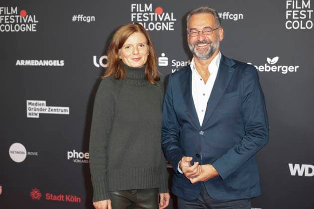 Katrin Vernau und Hein Mulders beim Screening des ARD-Fernsehfilms Tatort - Die Schöpfung auf dem 35. Film Festival Cologne 2025 im Filmpalast. Köln, 12.10.2025