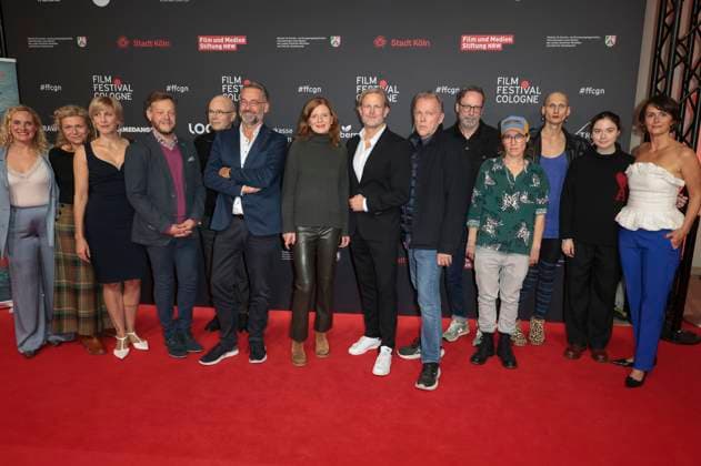 Gast, Dagmar Operskalski, Mareile Blendl, Roland Riebeling, Bernd Fülle, Hein Mulders, Katrin Vernau, Jan Kruse, Torsten C. Fischer, Wolfgang Stauch, Katja Bürkle, Hannah Schiller und Bettina Engelhardt beim Screening des ARD-Fernsehfilms Tatort - Die Schöpfung auf dem 35. Film Festival Cologne 2025 im Filmpalast. Köln, 12.10.2025