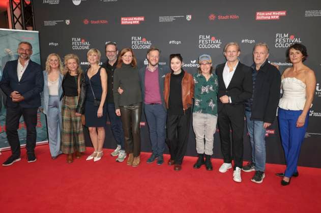 Hein Mulders, Gast, Dagmar Operskalski, Mareile Blendl, Wolfgang Stauch, Katrin Vernau, Roland Riebeling, Hannah Schiller, Katja Bürkle, Jan Kruse, Torsten C. Fischer und Bettina Engelhardt beim Screening des ARD-Fernsehfilms Tatort - Die Schöpfung auf dem 35. Film Festival Cologne 2025 im Filmpalast. Köln, 12.10.2025