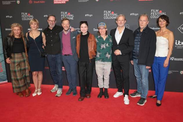 Dagmar Operskalski, Mareile Blendl, Wolfgang Stauch, Roland Riebeling, Hannah Schiller, Katja Bürkle, Jan Kruse, Torsten C. Fischer und Bettina Engelhardt beim Screening des ARD-Fernsehfilms Tatort - Die Schöpfung auf dem 35. Film Festival Cologne 2025 im Filmpalast. Köln, 12.10.2025