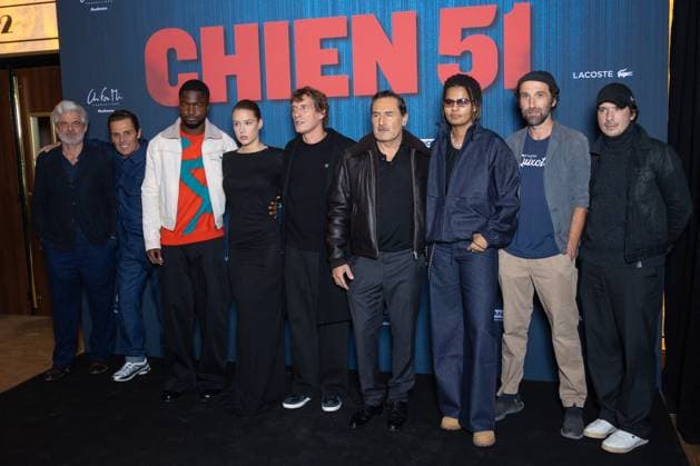 Chien 51 Paris Film Premiere Stéphane Bak, Adèle Exarchopoulos, Cédric Jimenez, Gilles Lellouche, Lala &ce attends Chien 51 Paris Film Premiere at Le Grand Rex on October 13, 2025 in Paris, France. Photo by Nasser Berzane ABACAPRESS.COM Paris France  Copyright: xBerzanexNasser ABACAx