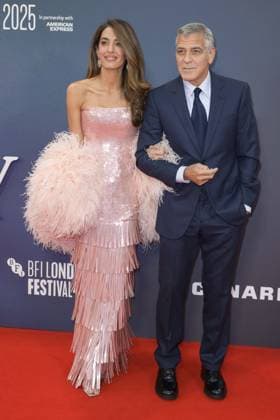 Jay Kelly Film Premiere George Clooney and Amal Clooney attend the BFI London Film Festival Gala of Jay Kelly, during the BFI London Film Festival, the Royal Festival Hall, London. 10th October 2025.  Copyright: xAndrewxSimsx NINTCHDBPICT001030886665