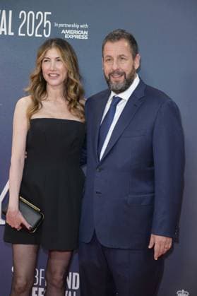 Jay Kelly Film Premiere Adam Sandler and wife Jackie Sandler attend the BFI London Film Festival Gala of Jay Kelly, during the BFI London Film Festival, the Royal Festival Hall, London. 10th October 2025.  Copyright: xAndrewxSimsx NINTCHDBPICT001030887247