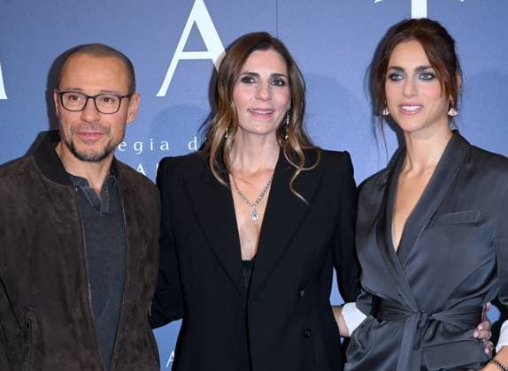 Milan, Italy: Milan - Premiere of the Film Amata, Cinema Anteo - Elisa Amoroso, Miriam Leone, and Stefano Accorsi Milan Italy  - ZUMAp169 20251014_zea_p169_642 Copyright: xAlbertoxTerenghix